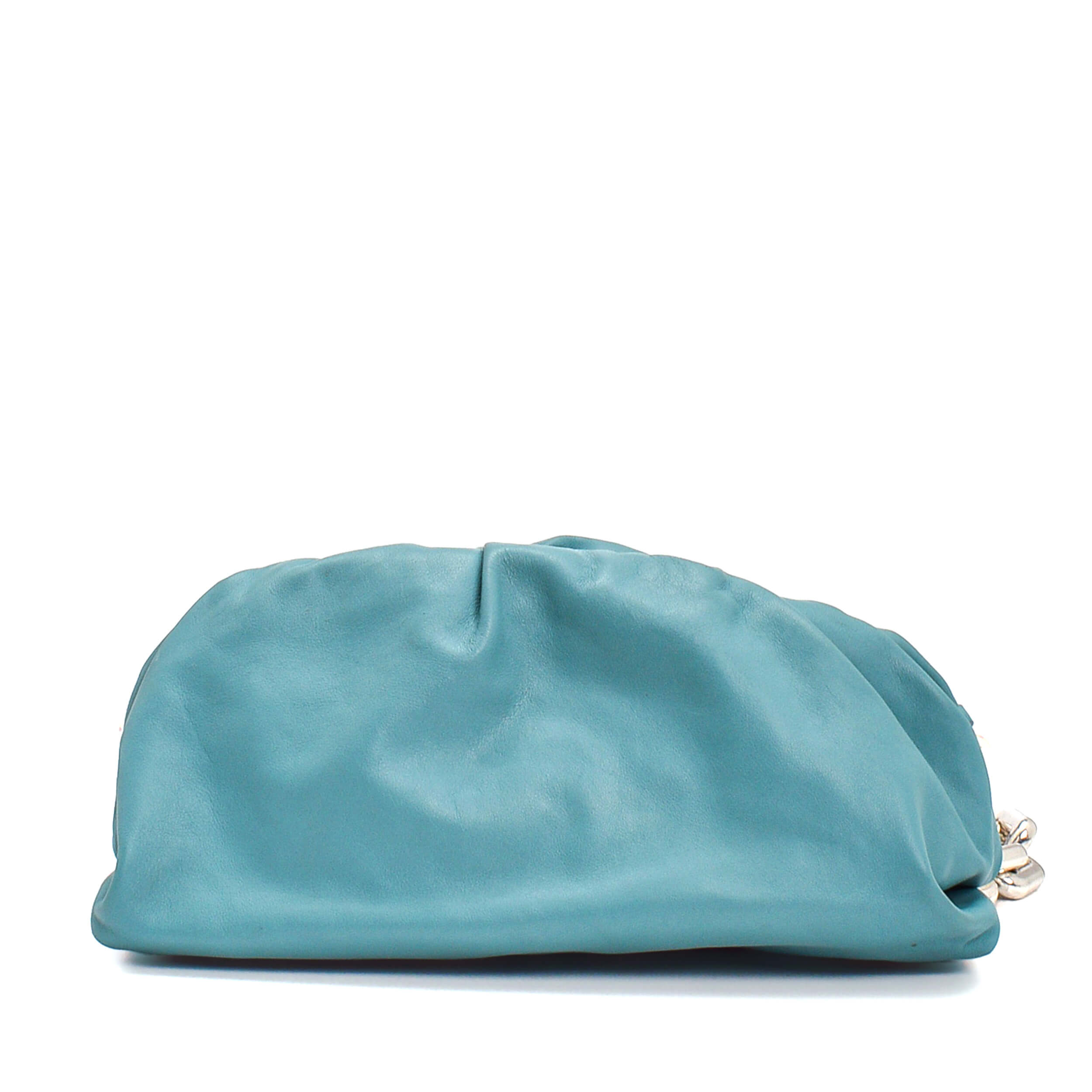 Bottega Veneta - Turquoise Leather Chain Pouch Bag